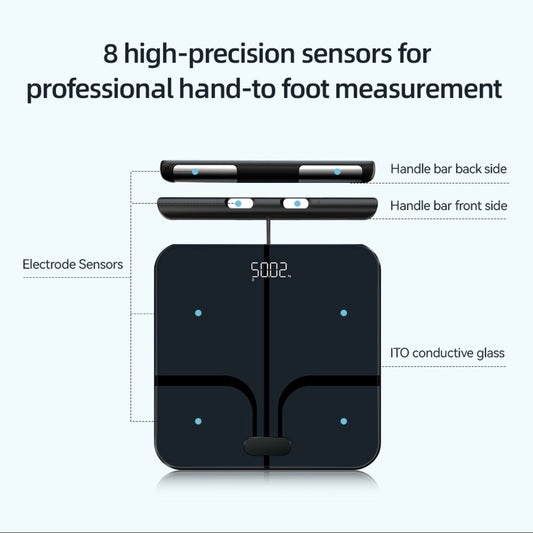Digital Body Composition Scale with 8 Sensors & Handle